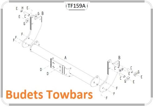 Transit Chassis Cab RWD (Inc.Tipper) 2000-2014 - Tow Trust Fixed Flange Tow Bar