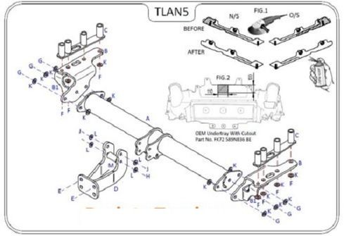 Land Rover Discovery Sport  2015 &gt; 2019 -spare Tow Trust Flange Tow Bars
