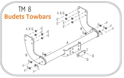 VW Crafter Chassis Cab / Pick Up (5 Tonne) (Low Ball Height) 2006 - 2017 - Tow Trust Flange Towbar