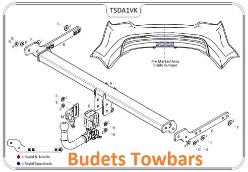 Seat Toledo 2013 Onwards - Tow Trust Detachable Towbar