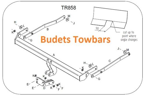 Renault Megane II Coupe Cabriolet 2003 - 2010 - Tow Trust Flange Towbar