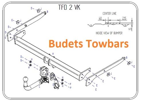 Ford Kuga Mk2 2013 to 2020 - Tow Trust Detachable Tow Bar Kit