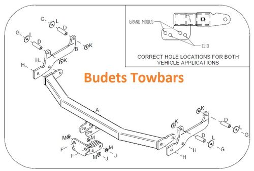 Renault Clio 3 2005 - 2013 - Tow Trust Flange Towbar
