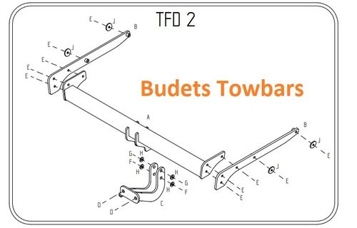 Ford Kuga 2WD & 4WD 2008 - 2013 - Tow Trust Flange Towbar