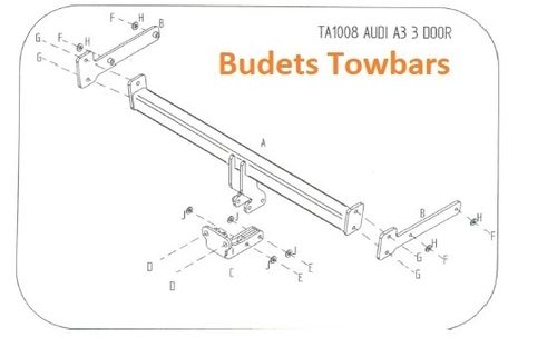 Audi A3 3 Door Hatch 2003 - 2012 - Tow Trust Flange Towbar