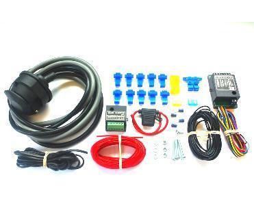 13 Pin 12N & 12S (Incl. Bypass & Split Charge Relay) Universal Fitting Towbar Electrics Kit