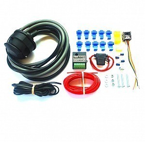 13 pin "Double" (12N & 12S) Towing Electrics Kit With Audible Buzzer & Self Switch Relay