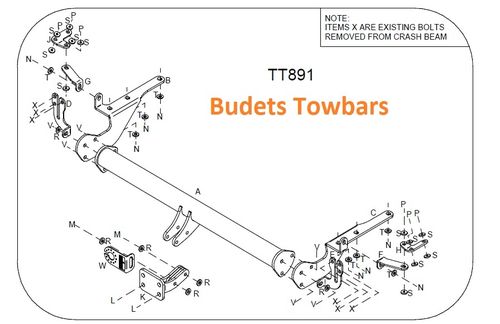 Toyota Rav 4 (XA30) (Models with Number Plate Obscured) 2006-13 - Tow Trust Flange Towbar
