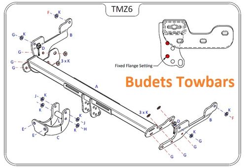 Mazda CX-5 (Not With AdBlue) 2017 Onwards - Tow Trust Flange Towbar