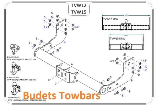 MAN TGE (Twin Wheel) No Step 2017 Onwards - Tow Trust Flange Towbar