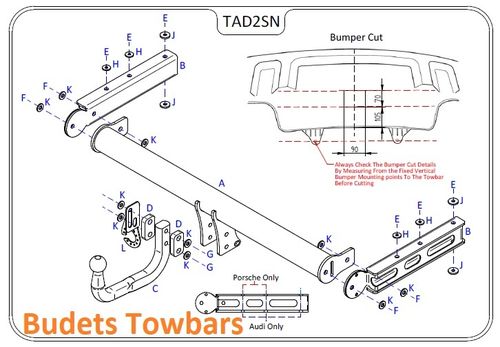 Audi Q5 (Inc. S line & SQ5) (8R) 2008 - 2017 - Tow Trust Swan Neck Towbar
