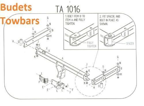 Audi A4 Estate Tow Bar (B8) 2008 To 2016 Tow Trust Flange Tow Bars
