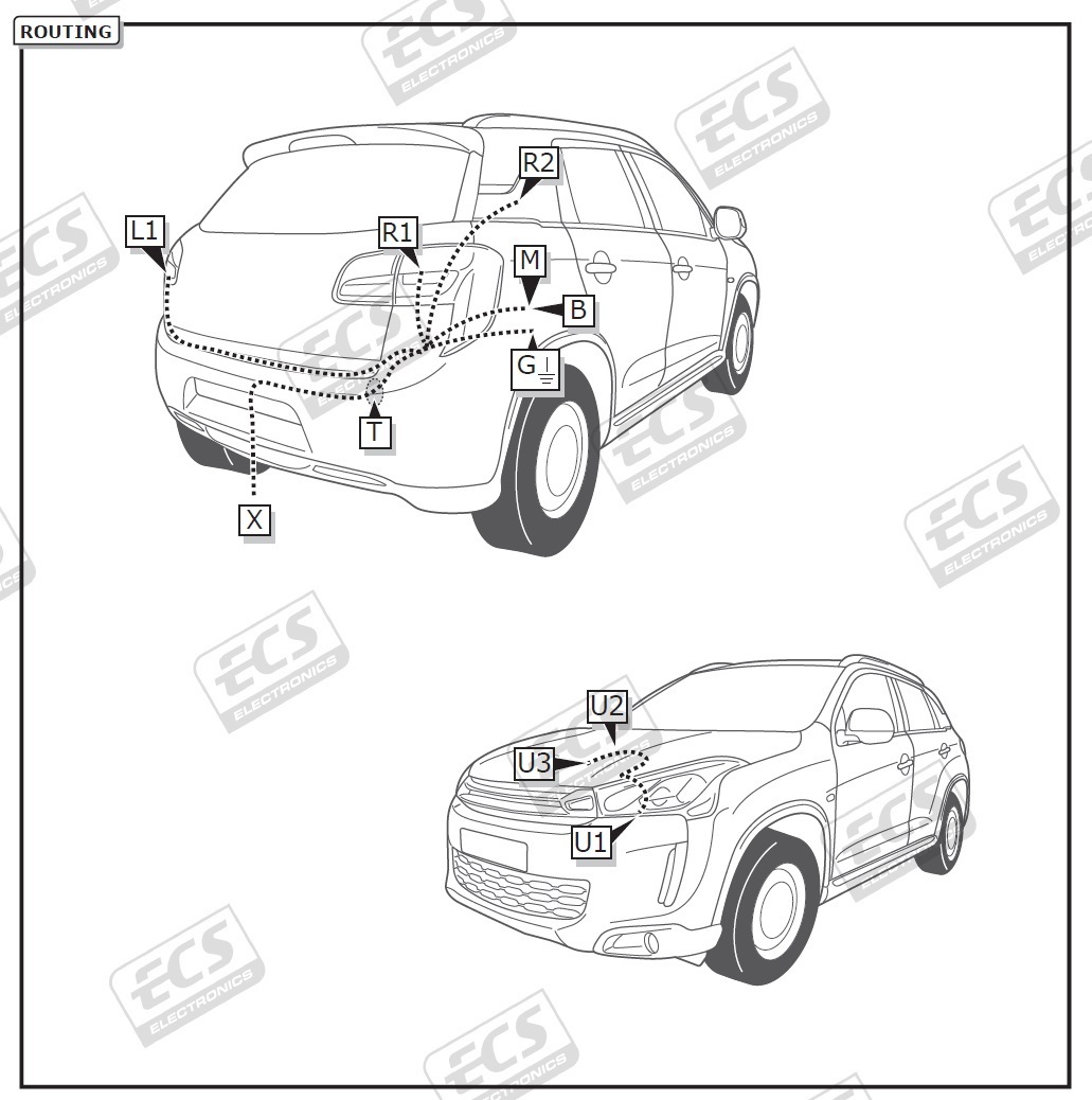 Towbar Electrics For Mitsubishi ASX SUV 2010 Onwards 7 Pin Wiring Kit 