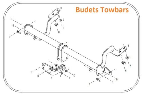 Toyota ProAce City Van Tow Bar 2021 to 2023 (L1 WB) - Tow Trust FLANGE Tow Bars
